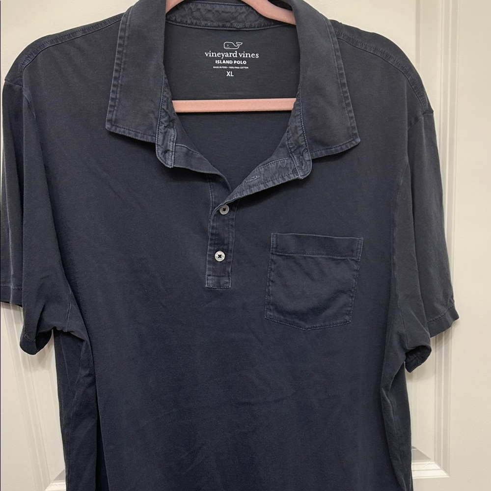 Vineyard Vines Men's Dark Blue Polo Shirt